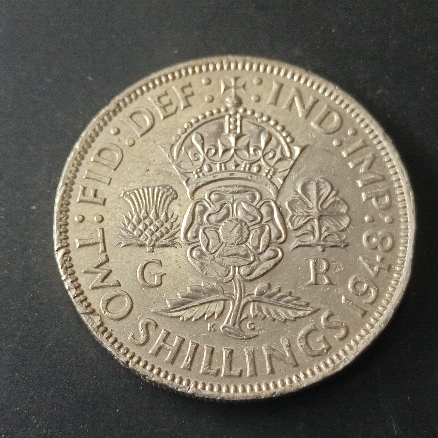 2 Shillings 1948 - George VI - United Kingdom (Ref: AUC1793)