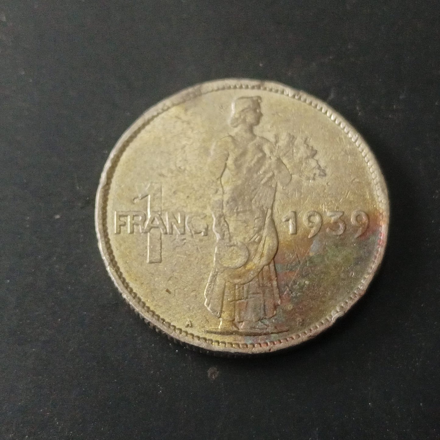 1 Franc 1939 - Charlotte - Luxembourg (Ref: AUC1794)