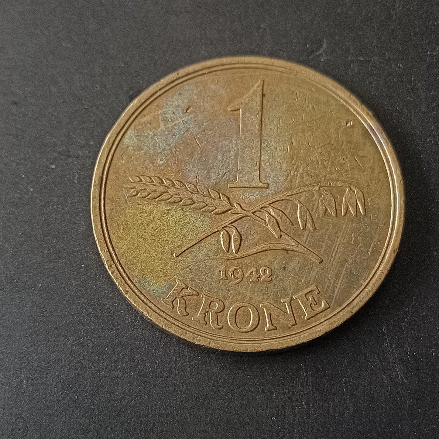 1 Krone 1942 Christian X - Denmark (Ref: AUC1799)