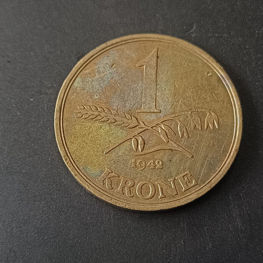 1 Krone 1942 Christian X - Denmark (Ref: AUC1799)