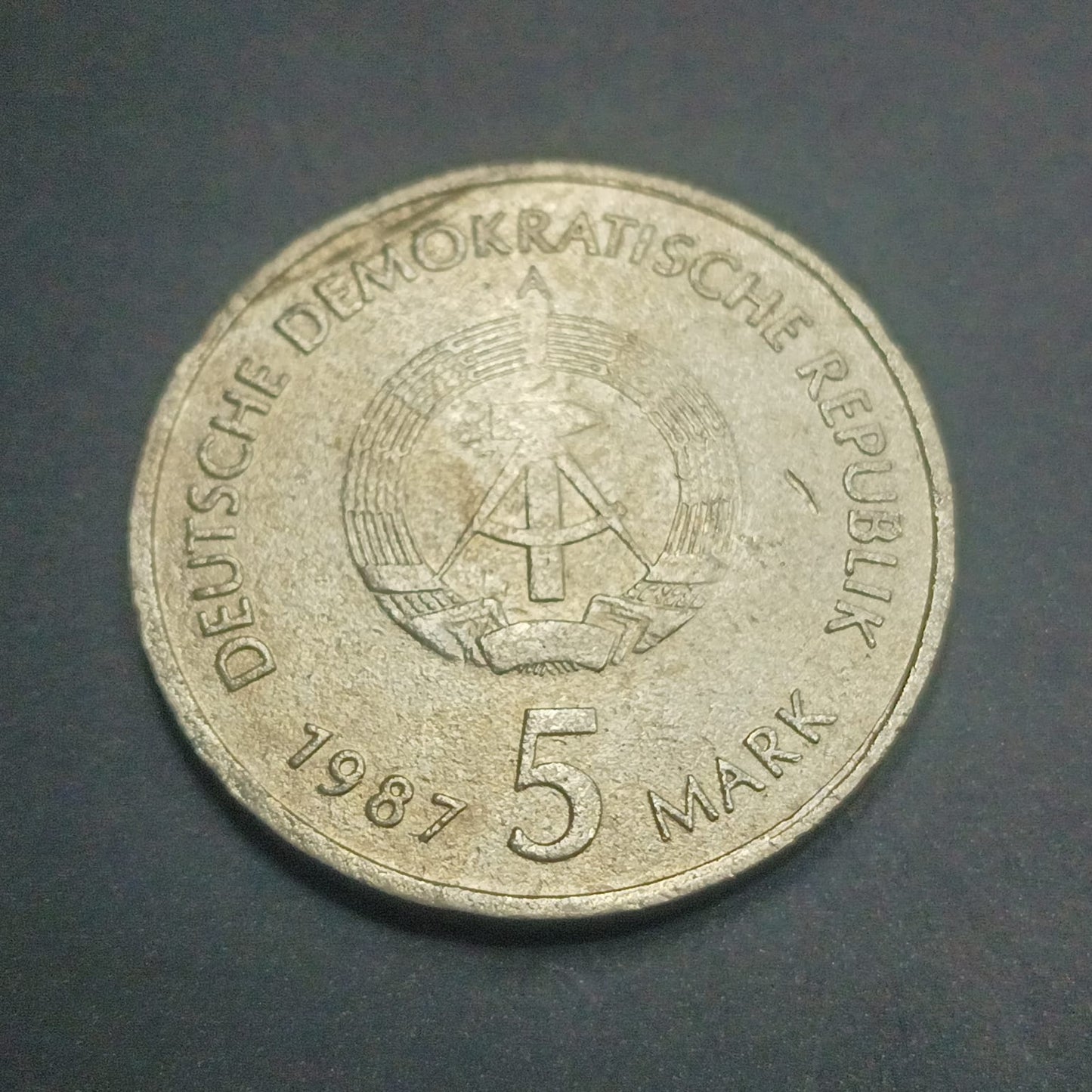 5 Mark 1987 (750 years of Berlin - Nikolaiviertel) - Germany (Ref: AUC1811)