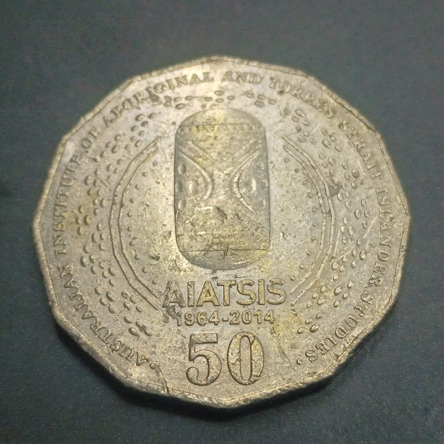 50 Cents 2014 (50th Anniversary of AIATSIS) -  Australia  (Ref: AUC1813)