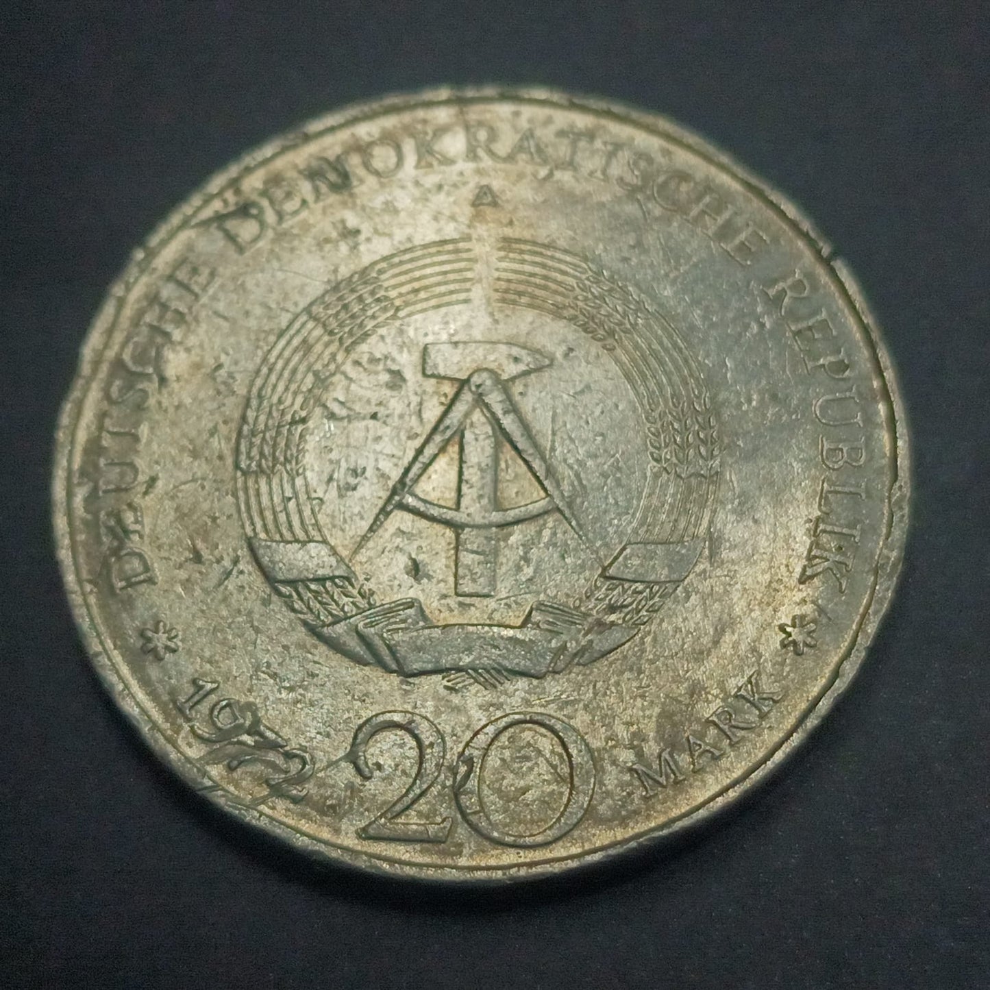20 Mark 1972 (Wilhelm Pieck, 1st President of the GDR) - Germany (Ref: AUC1814)