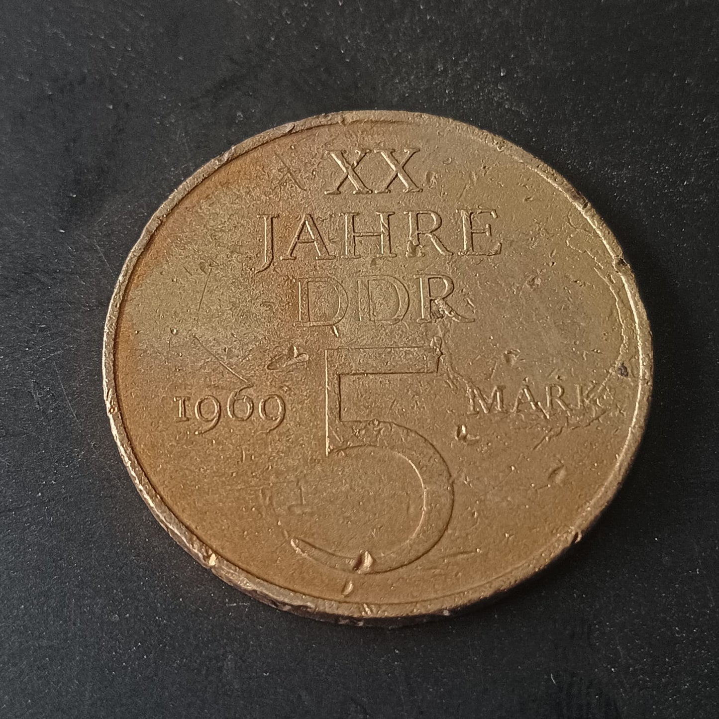 5 Mark 1969 - 20th Anniversary of the founding of the GDR 1949-1969 - Germany (Ref: AUC1852)