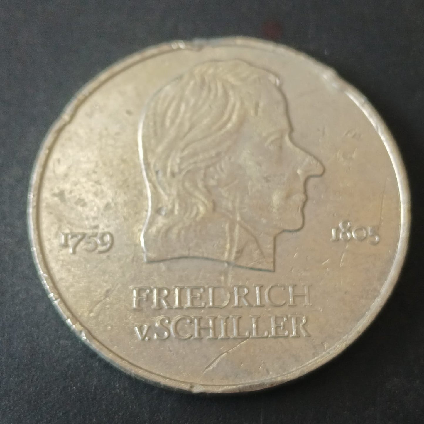 20 Mark 1972 - Friedrich von Schiller- Germany (Ref: AUC1872)