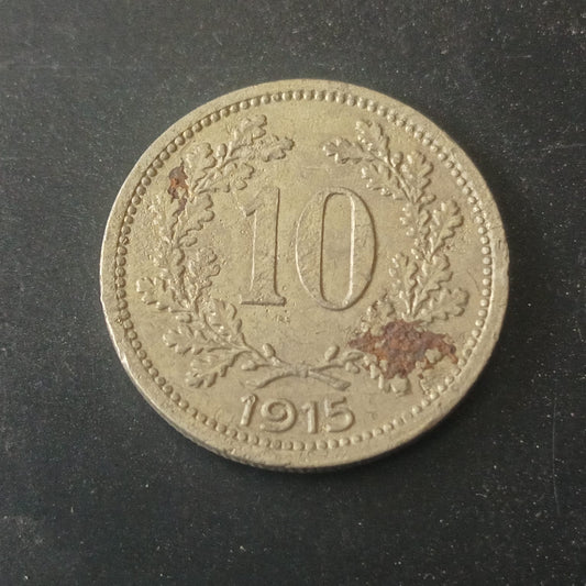 10 Heller 1915 - Austria (Ref: AUC1906)