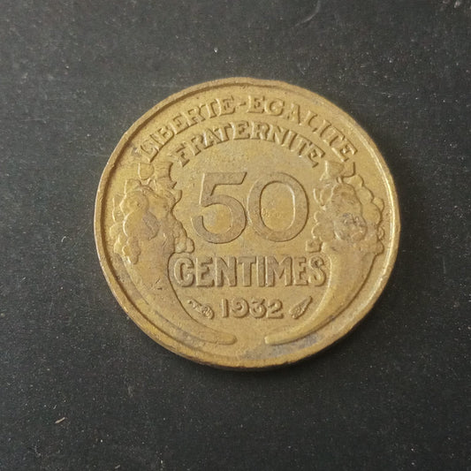 50 Centimes 1932  - France (Ref : AUC1909)
