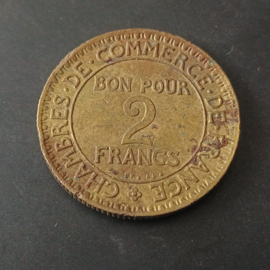 2 Francs 1923 (Chamber of Commerce) - France (Ref: AUC1911)