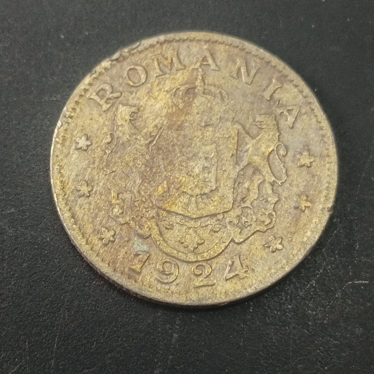1 Leu 1924 - Ferdinand I - Romania (Ref: AUC1928)