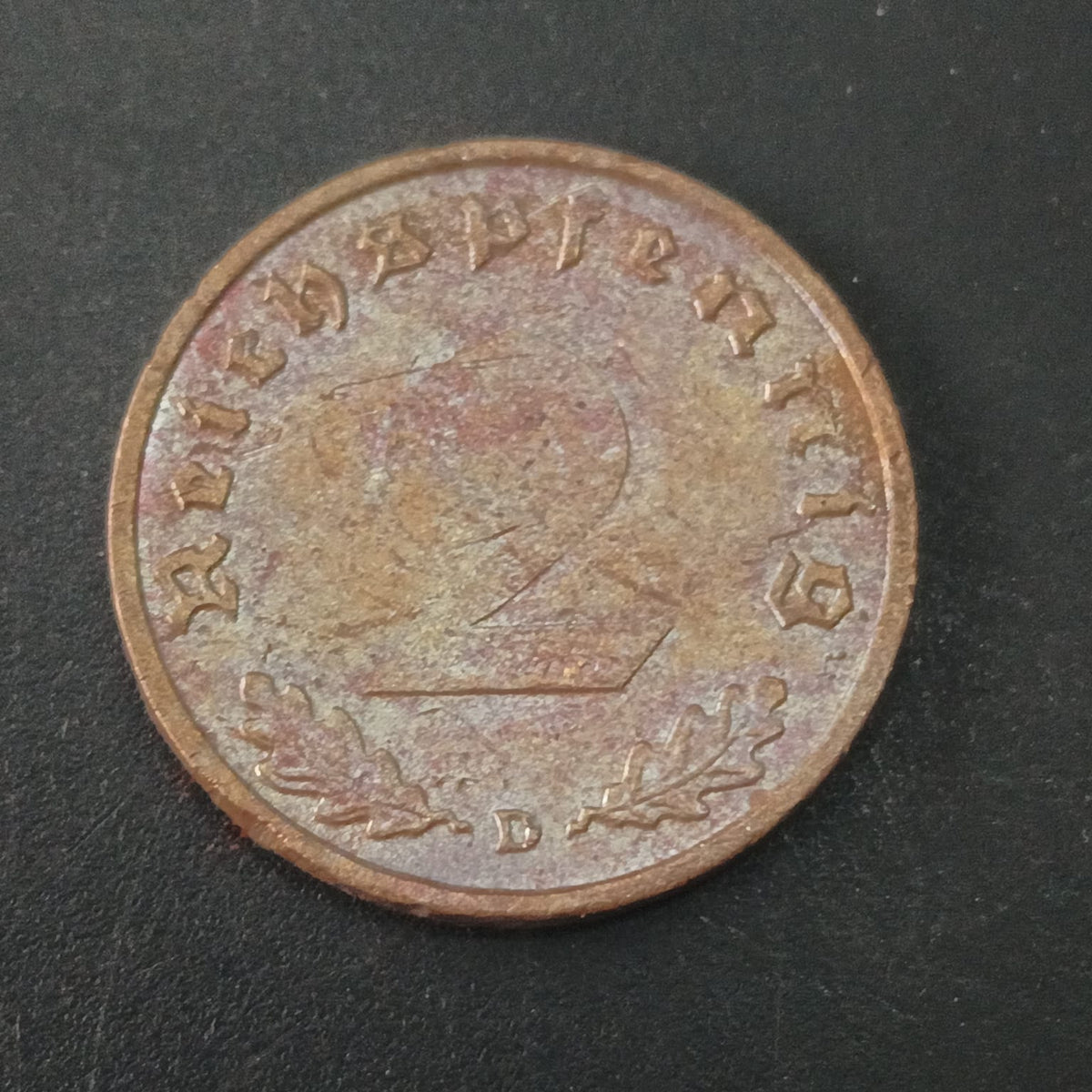 2 Reichspfennig 1939 D - Germany (Ref: AUC1932)