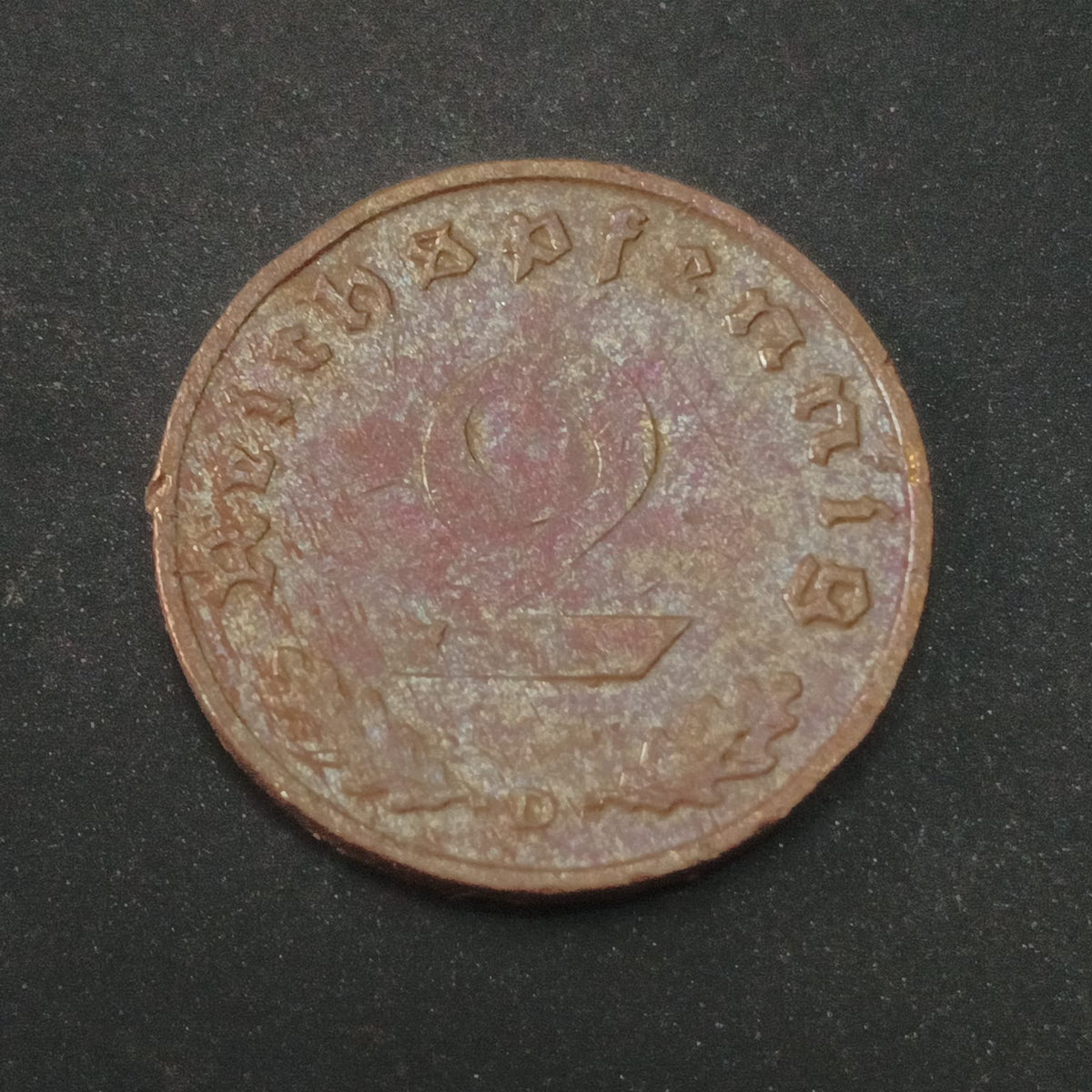 2 Reichspfennig 1938 D- Germany (Ref : AUC1933)