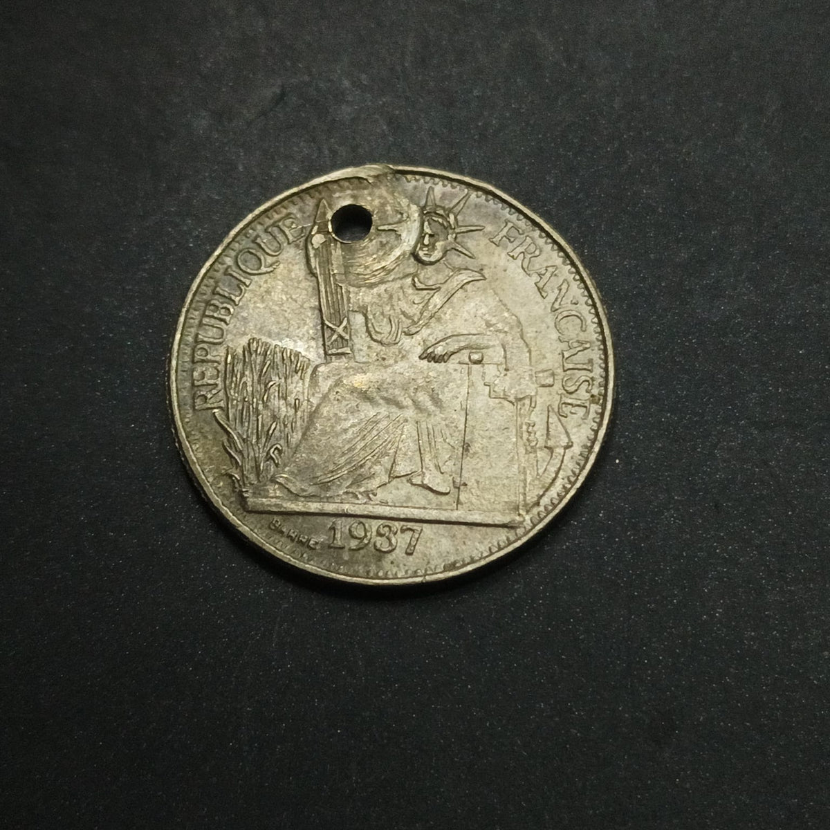 10 Cents (Pattern) Copper Nickel 1937 - French Indochina  - (Ref : AUC1967)