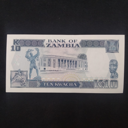 10 Kwacha UNC (1989-1991)- Zambia