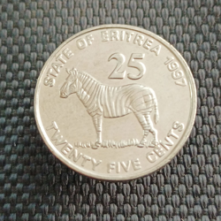 25 Cents 1997 - Eritrea (Single Year Issue)