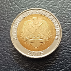 1 Pound 2015 - South Sudan (Scarce)