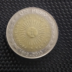1 Peso - Argentina ( Bicentennary of the First Patriotic Coin)