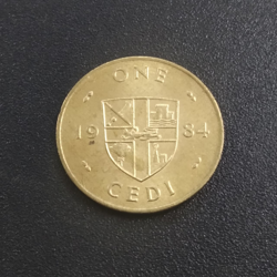 1 Cedi - Ghana 1984 (Single year issue)