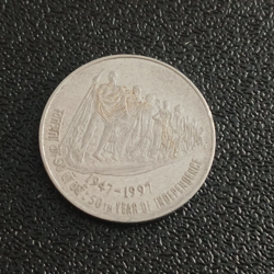 50 paise- 50th Year of Independence Calcutta (Scarce)