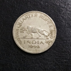 Quarter Rupee Tiger - George VI