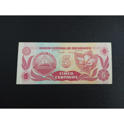 5 Centavos (1991-1992) UNC - Nicaragua