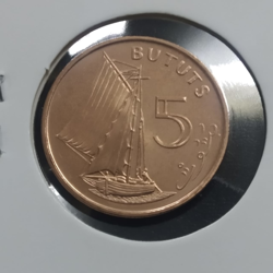 5 Bututs 1998 UNC - Gambia