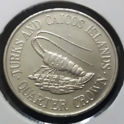 1/4 Crown 1981 AUNC - Turks and Caicos Islands