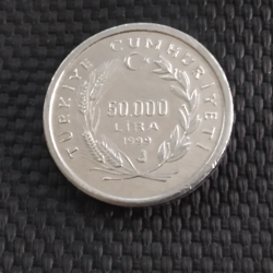 50 000 Lira FAO 1999 UNC- Turkey (Non Circulating Commemorative)
