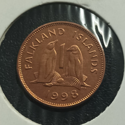 1 Penny 1998- Elizabeth II 2nd portrait - Falkland Island