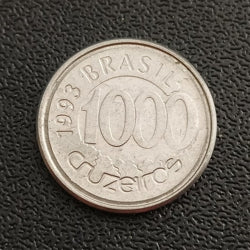 1000 Cruzeiros 1993 - Brazil