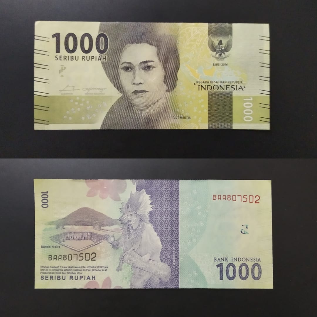 1000 Rupiyah UNC - Indonesia