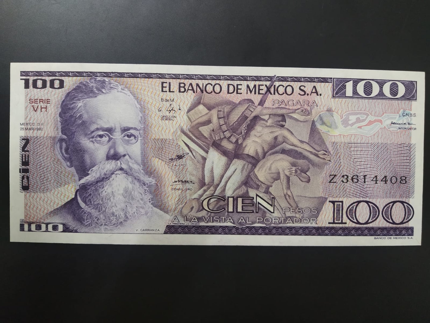 100 Peso 1982 UNC - Mexico