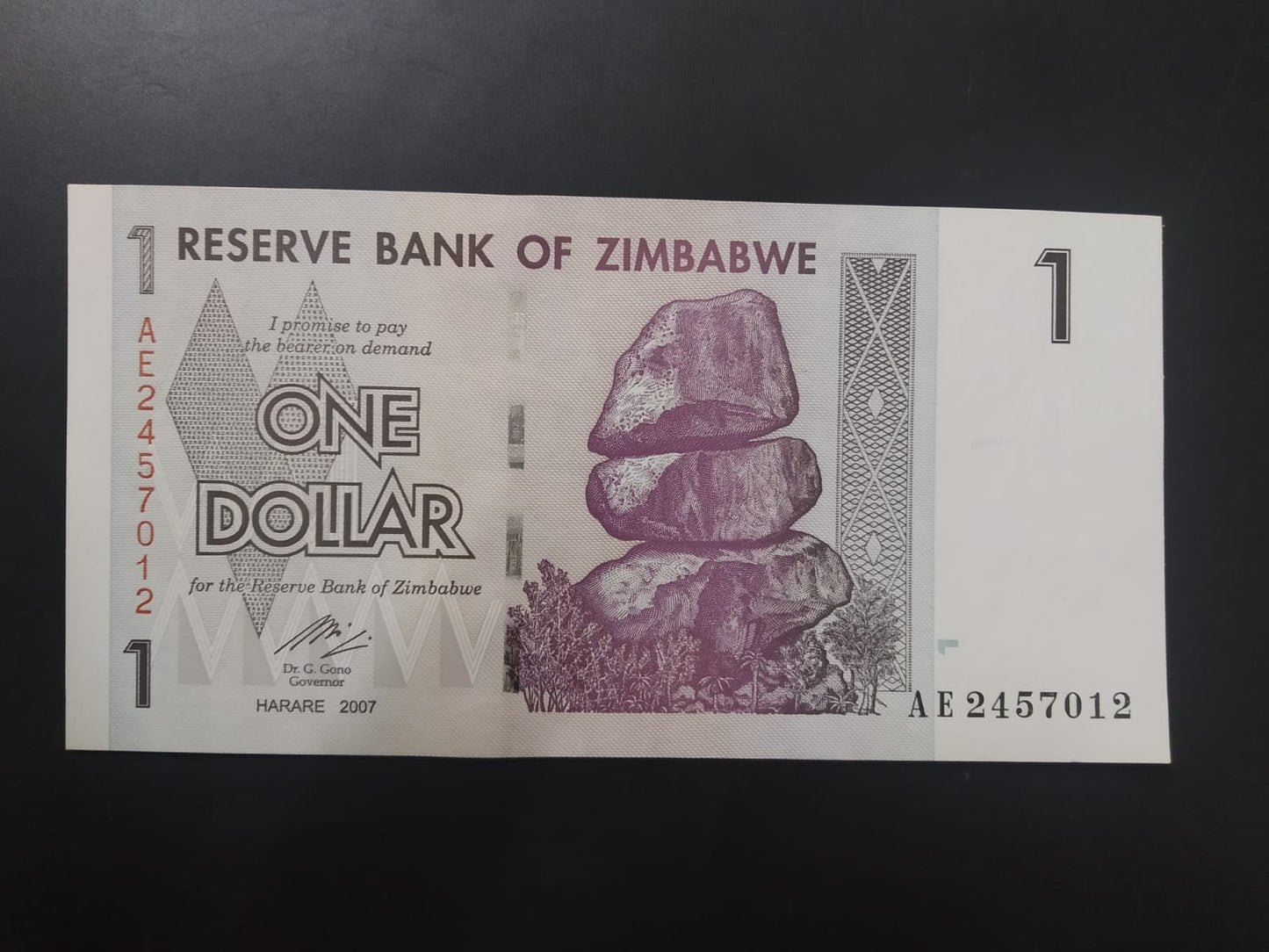 1 Dollar UNC - Zimbabwe