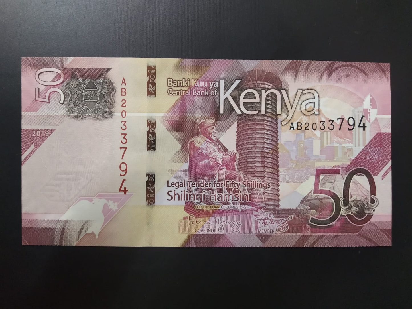 50 Shillings 2019 UNC- Kenya