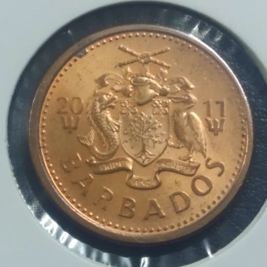 1 Cent UNC - Barbados