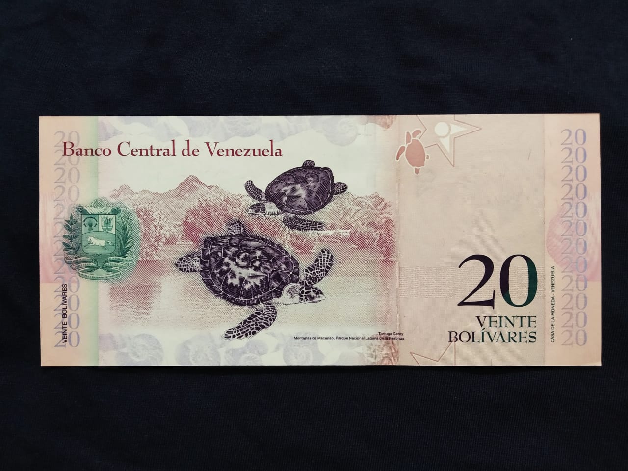 20 Bolivares UNC - Venezuela