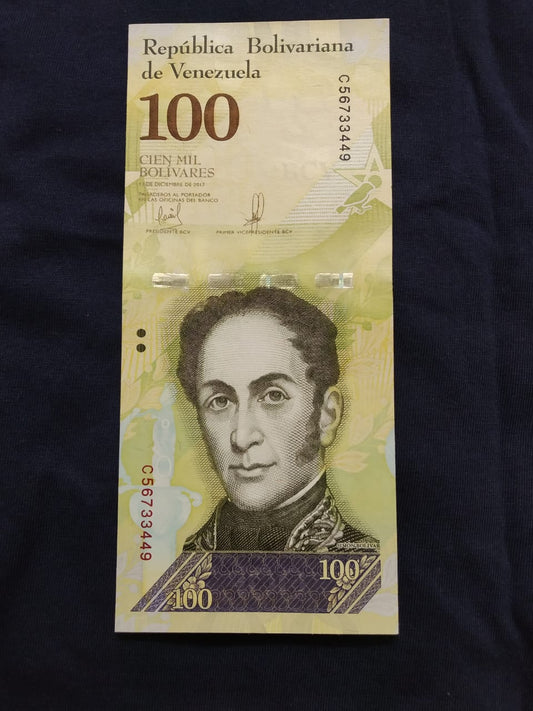 100 Bolivares UNC- Venezuela