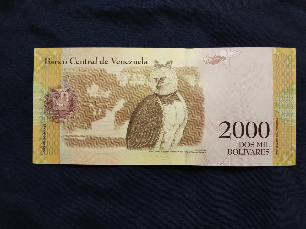 2000 Bolivares UNC - Venezuela