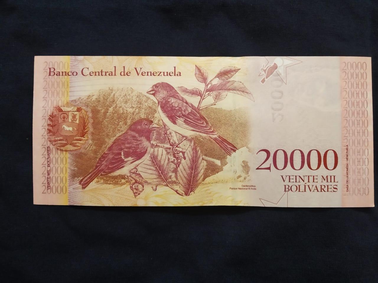 20000 Bolivares UNC - Venezuela