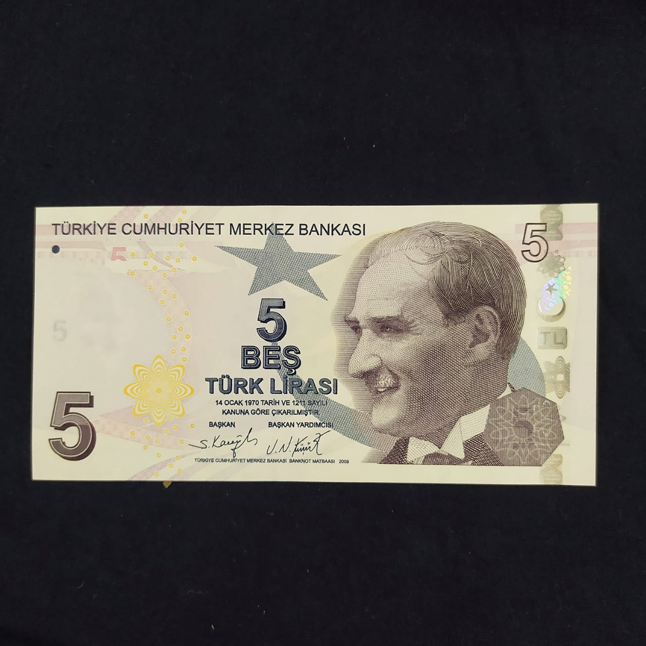 5 Lira 2009 UNC- Turkey