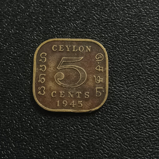 5 Cents 1945 - Ceylon