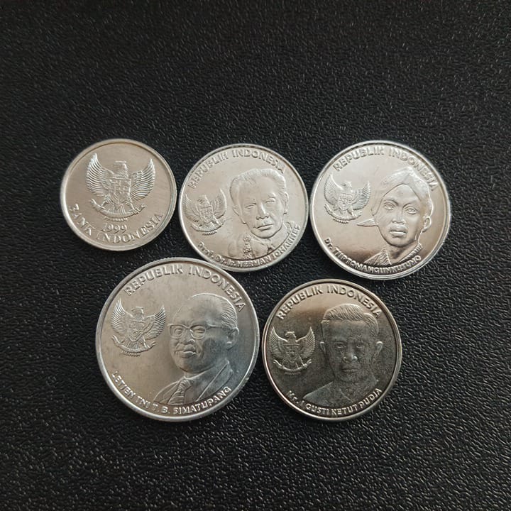 Set of 5 UNC coins - Indonesia