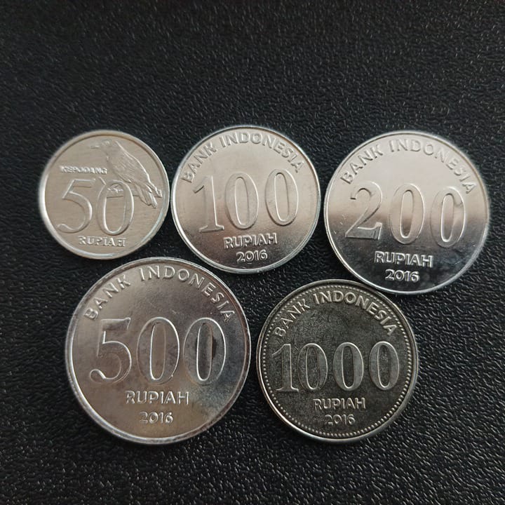 Set of 5 UNC coins - Indonesia