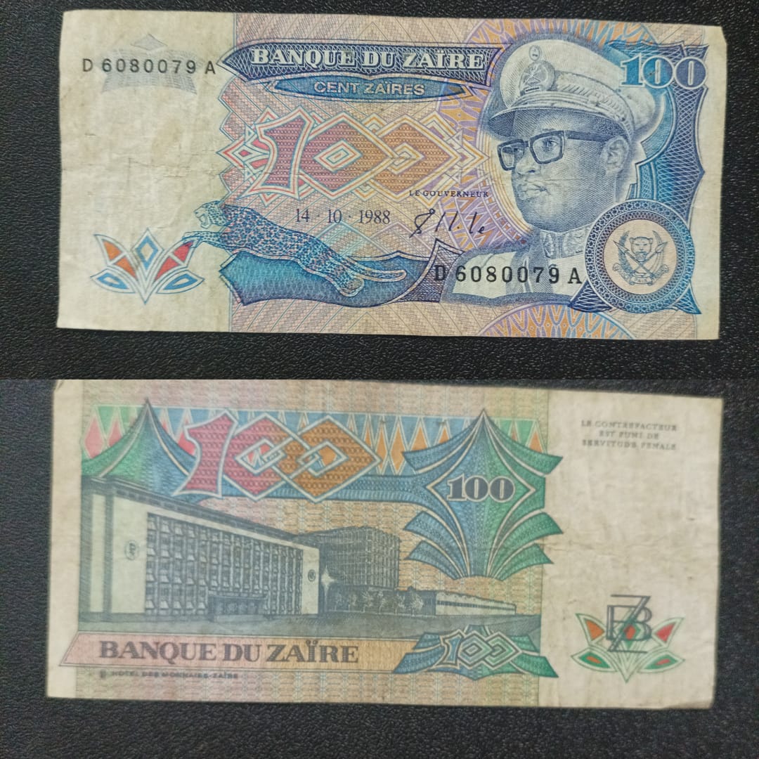 100 Zaires 1988 Scarce - Zaire