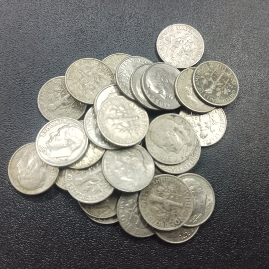 Lot of 30 Coins- 1 Dime (10cents) USA - (Ref : AUC0782)