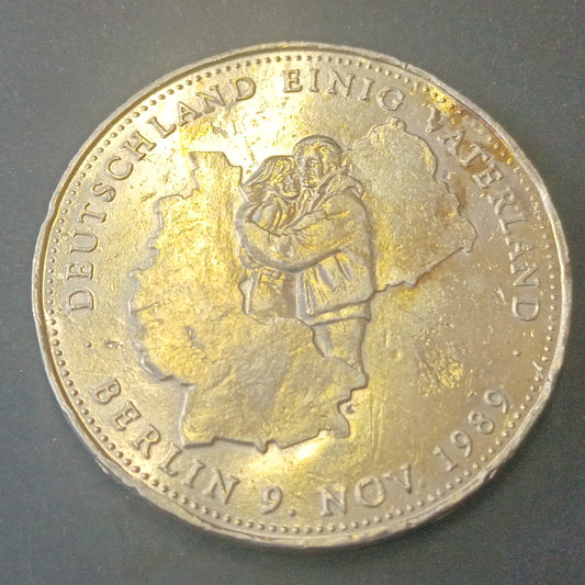 Medal - Deutschland einig Vaterland 1990( 1st Anniversary of Union of GDR and BRD) - Germany (Ref: AUC1891)