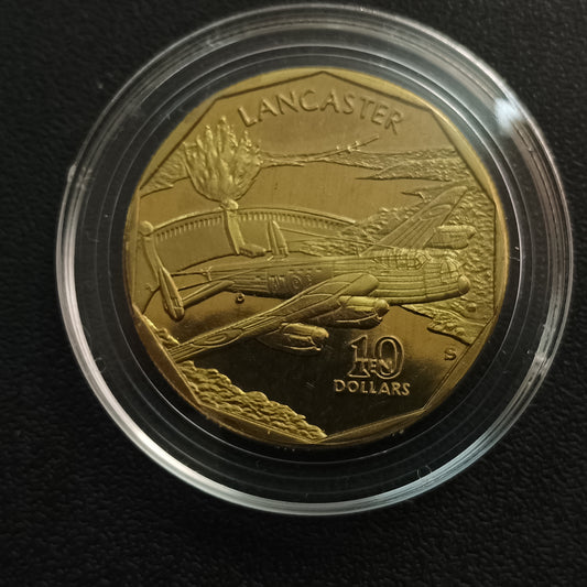 10 Dollars 1991 UNC : WW2 Fighter Planes Series - Lancaster - Marshall Islands
