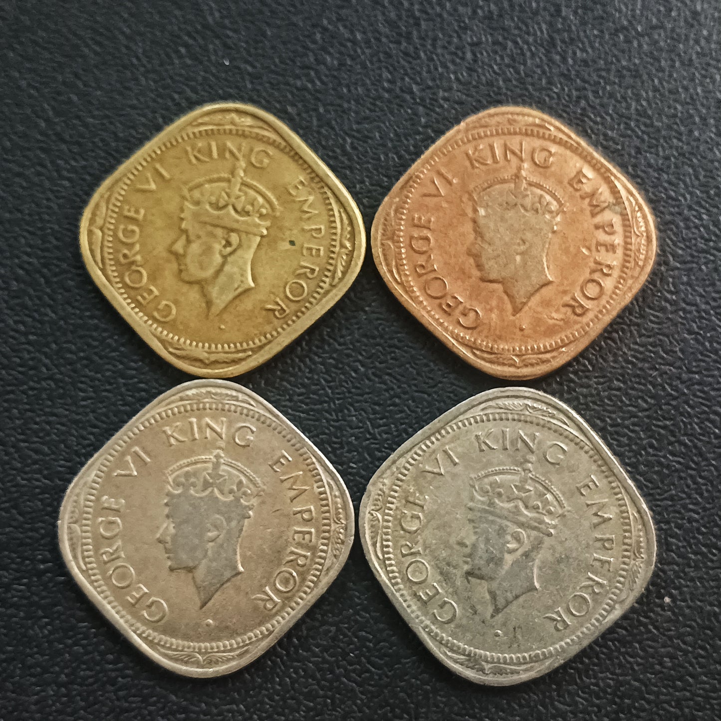 Set of 4 Different Years of 2 Anna George VI