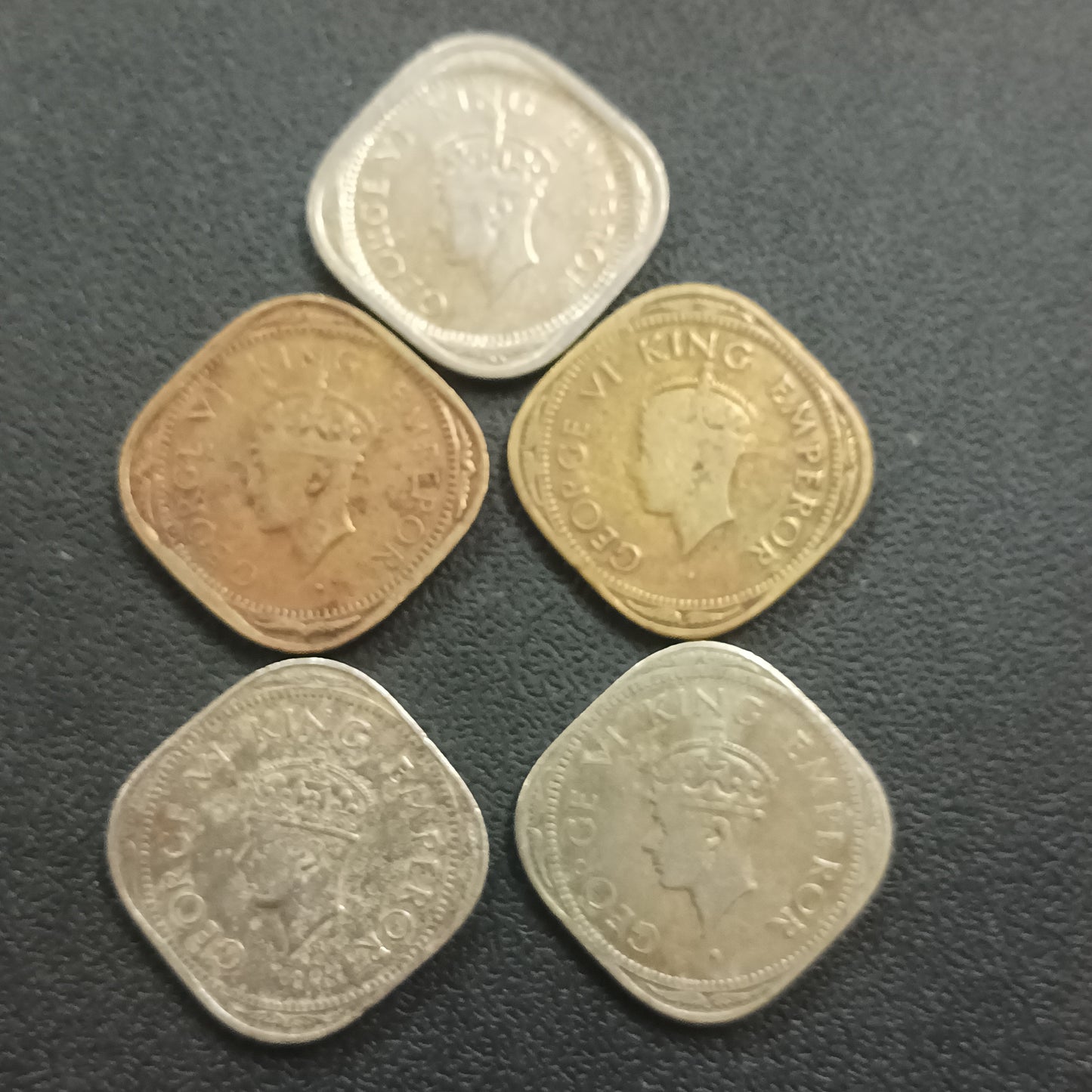 Set of 5 Different Years of 2 Anna George VI