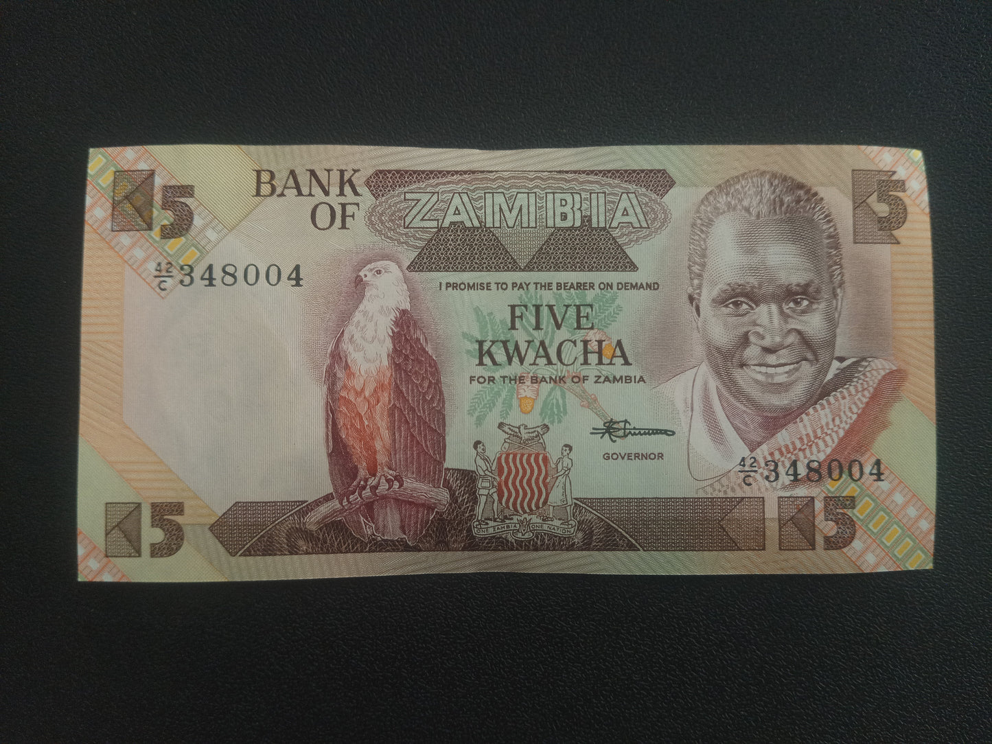 5 Kwacha UNC (1980 - 1988) - Zambia