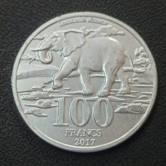 100 Francs 2017 UNC(Big Five: Elephant ) - Katanga